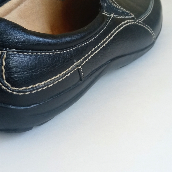 Naturalizer Black Leather Loafers / Flats 8 - Picture 8 of 9